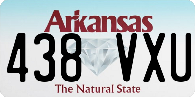 AR license plate 438VXU
