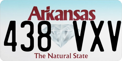 AR license plate 438VXV