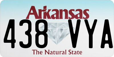 AR license plate 438VYA
