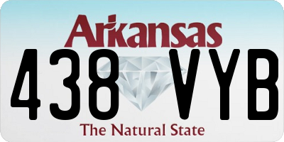 AR license plate 438VYB