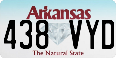 AR license plate 438VYD