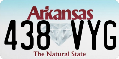 AR license plate 438VYG