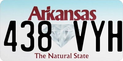 AR license plate 438VYH