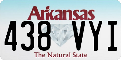 AR license plate 438VYI