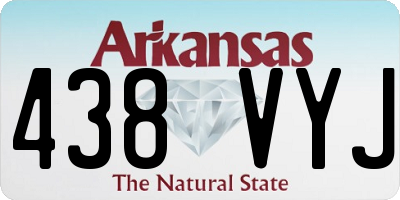 AR license plate 438VYJ