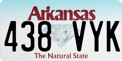 AR license plate 438VYK