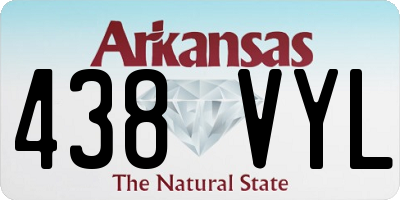 AR license plate 438VYL