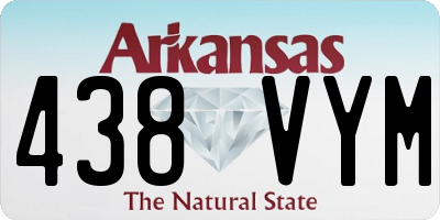 AR license plate 438VYM