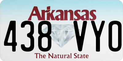 AR license plate 438VYO