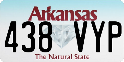 AR license plate 438VYP