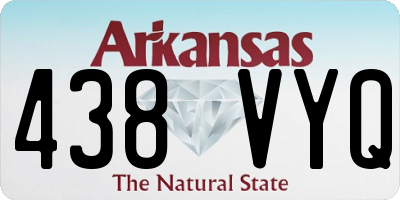 AR license plate 438VYQ
