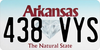 AR license plate 438VYS