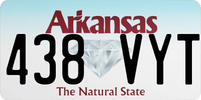 AR license plate 438VYT
