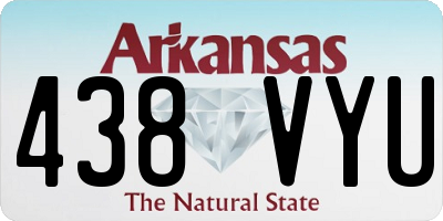 AR license plate 438VYU
