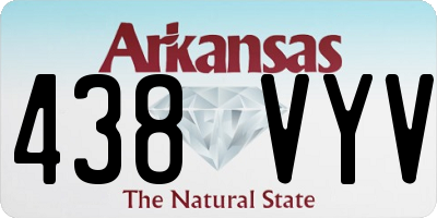 AR license plate 438VYV