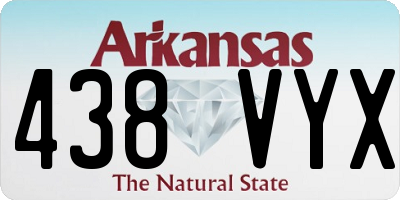 AR license plate 438VYX