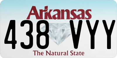 AR license plate 438VYY