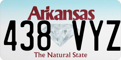 AR license plate 438VYZ