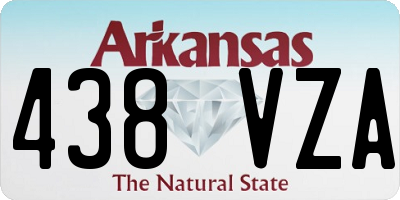 AR license plate 438VZA
