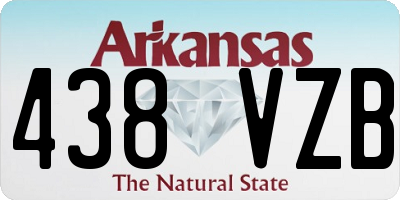 AR license plate 438VZB