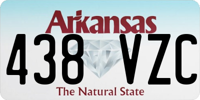 AR license plate 438VZC