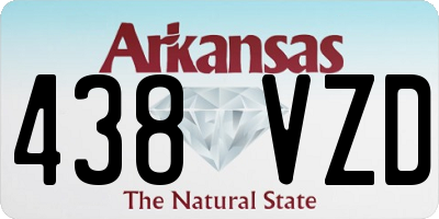 AR license plate 438VZD