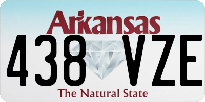 AR license plate 438VZE