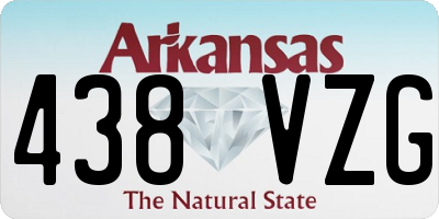 AR license plate 438VZG