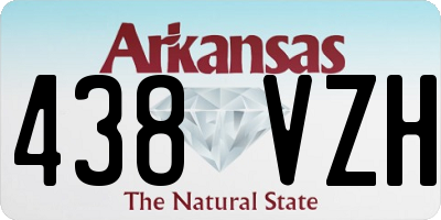 AR license plate 438VZH