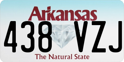 AR license plate 438VZJ