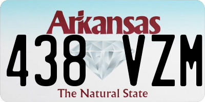 AR license plate 438VZM