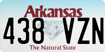 AR license plate 438VZN