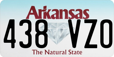 AR license plate 438VZO