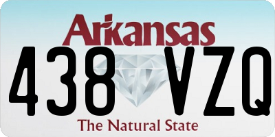 AR license plate 438VZQ