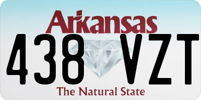 AR license plate 438VZT