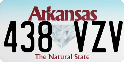 AR license plate 438VZV