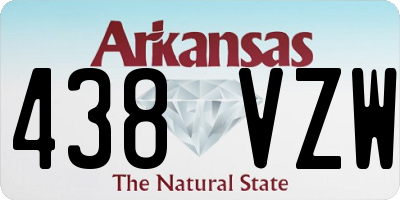 AR license plate 438VZW
