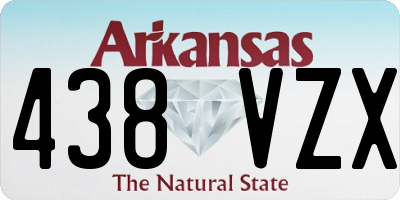 AR license plate 438VZX