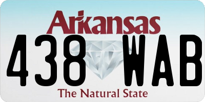 AR license plate 438WAB