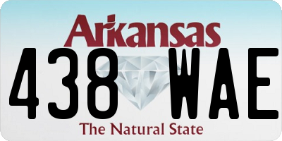 AR license plate 438WAE