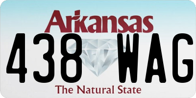AR license plate 438WAG