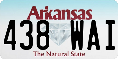 AR license plate 438WAI