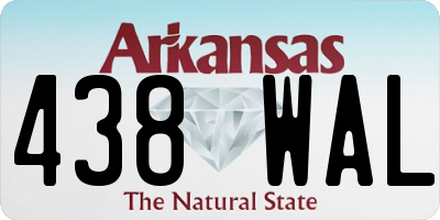 AR license plate 438WAL