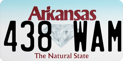 AR license plate 438WAM