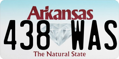 AR license plate 438WAS