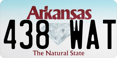 AR license plate 438WAT
