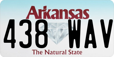 AR license plate 438WAV