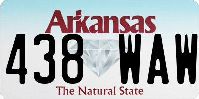 AR license plate 438WAW