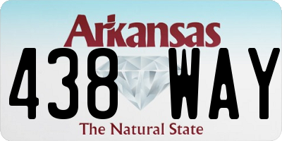 AR license plate 438WAY