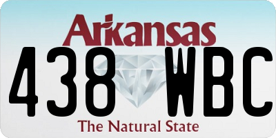 AR license plate 438WBC